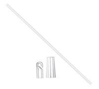 BUGUUYO 21 Inch Plastic Blind Wand Hook and Grip Blind Pull Stick Curtain Opener Rod Replacement Accessory