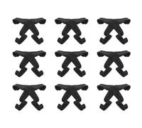 BUGUUYO 24pcs Cage Lock Snap Clips Cage Edge Clip and Fastening Buckle Set Black Plastic Easy Install for Rabbit Hamster Chicken Sturdy for Home and Travel