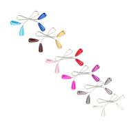 BUGUUYO 24pcs U-shaped Pearl Hijab Fixed Pins with Steel Needle, Easy to Wear Scarf Brooches for Women, Match with Dress and Hats, for DIY Decorative and Parties Random Color