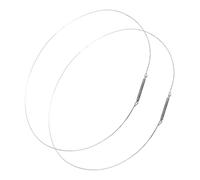 BUGUUYO 2pc Washing Machine Door Seal Replacement Stainless Steel Ring Clamp for Front Load Washer Spring Door Stop