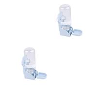 BUGUUYO 2pcs 500ml Leakproof Auto Pet Water Dispenser Portable Water Bottle for Dogs Cats Pig Birds Plastic Easy Install Pet Cage Accessory