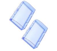 BUGUUYO 2Pcs 86-Type Waterproof Socket Cover with Adhesive, Blue Splash-Resistant Switch Guard for Indoor Wall Outlets, Rainproof Plug Protector for Home and Industrial Use