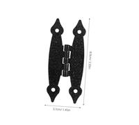 BUGUUYO 2pcs Antique Iron Hinges Decorative Flush Mount Hinges for Cabinet Cupboard Jewelry Box Hardware with Polished Surface and Easy Installation