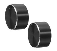 BUGUUYO 2pcs Bass Control Knob Plastic Sturdy and Reliable User-Friendly Black Control Turning Knob for Homes and Offices