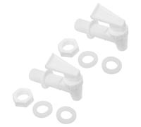 BUGUUYO 2pcs Beverage Dispenser Spigot Replacement Tap 1.7mm Hole Diameter, Water Cooler Push Faucet for Juice Containers and Drink Dispensers, Suitable for Parties and Everyday Use