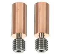 BUGUUYO 2pcs Bi-metal Heatbreak Throat Tube Printer Parts for Hotend Copper Alloy Heat Break Preventing Clogging and Heat Transfer Compatible with Ed Extruder