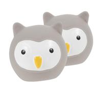 BUGUUYO 2pcs Bite-resistant Latex Dog Chewing Toys Interactive Squeaky Cartoon Owl Design for Puppy Playtime for Mental and Health