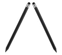 BUGUUYO 2pcs Black Capacitive Stylus Pens for Touchscreen Devices, Vintage Round Tip Touch Capacitive Stylus, Portable Precision Tablet and Smartphone Pen for Office and Home Use