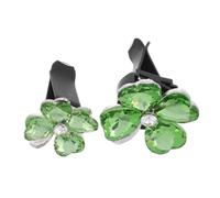 BUGUUYO 2pcs Car Air Vent Clip Aromatherapy Diffuser Lucky Four Leaf Clover Design for Stylish Car Interior Decoration Compatible with Various Vehicles Easy to Install for Scented Oils and