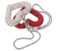 BUGUUYO 2pcs Car Hanging Pendant with Rhinestone Bling Heart Clay Charm Lightweight Rearview Mirror Ornament for Car Models Stylish Auto Interior Decoration