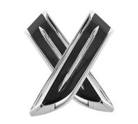 BUGUUYO 2pcs Car Side Vent Stickers for Vehicle Air Flow Intake, Easy Installation Abs Material Weather Resistant Feature, Outdoor Car Decorative Hood Air Flow Vent Covers