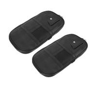 BUGUUYO 2pcs Car Sun Visor Organizer Pouch for Truck Suv Multipurpose Storage Pocket for Sunglasses Cards Cash Pen Key Easy Installation Auto Interior Accessory