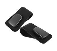 BUGUUYO 2pcs Car Visor Clip Sunglasses Holder Fit for All Vehicles Multifunctional Ticket Storage Space-saving Metal Sunglass Organizer Essential Automotive Exterior Accessory