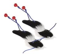 BUGUUYO 2pcs Cat Plush Ant with Bell Interactive Training Teaser for Cats Fun Plush Engage and Strengthen Bond for Playtime Exercise