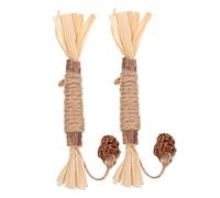 BUGUUYO 2pcs Cat Teething Silvervine Sticks Toy for Kitten Chewing Cleaning Teeth Massaging Gums