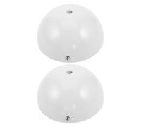 BUGUUYO 2pcs Ceiling Lighting Plate Lamp Base: 3.94" Chandelier Ceiling Light Plate for Pendant Light Chandelier Canopy - Fixture Hardware White