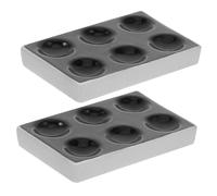 BUGUUYO 2pcs Ceramic Spot Reaction Plates for Scientific and Chemical Experiments Porcelain Material Enhances Heating and Mixing Efficiency Laboratory Use