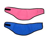BUGUUYO 2pcs Cooling Towel for Dogs Cats Breathable Pet Ice Scarf for Summer Instant Cooling Bandana Triangular Neck Wraps Blue Pink Dots for Outdoor Use