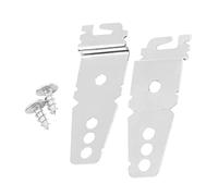 BUGUUYO 2pcs Dishwasher Bracket Mounting Plates in Silver Iron Material, Preventing Dishwasher from Tipping and Moving Forward, for Securing Home Appliances