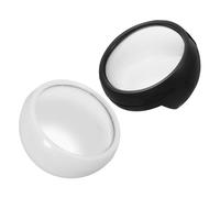 BUGUUYO 2pcs Dual Curvature Car Rear View Mirror with Angle Vision Computer Rearview Accessory for Vehicle Models Easy Tool Installation Versatile for Driving and Parking Use