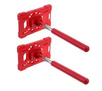 BUGUUYO 2pcs Extendable Parking Card Holder Stick for Car Parking Lots Telescopic Card Grabber Rod Red Handle for Gate Access and Toll Payment