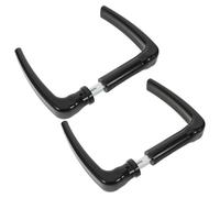 BUGUUYO 2pcs Gate Pull Handles for Outdoor Gates Black Iron Material with Weather Resistance and Versatile Compatibility Stylish European Handle Suitable for Holiday and Outdoor Use