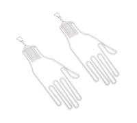 BUGUUYO 2pcs Golf Glove Holder with Buckle for Men and Women Support Rack for Athletic Gloves and Dryer Hanger and Easy to Clip Bag Clothesline