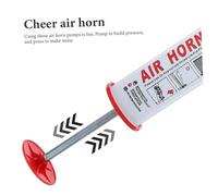 BUGUUYO 2pcs Hand Push Air Horn Pump Loud Cheer Noisemaker for Sports Events Football Fans Party Festival Celebration Red