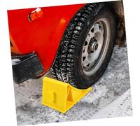BUGUUYO 2pcs Heavy Duty Abs Wheel Chocks with Handle Multifunctional Tire Brake Blocks for Rvs Campers Travel Trailers Portable Caravan Trailer Accessories for Secure Parking and Tire