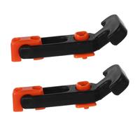 BUGUUYO 2pcs Heavy Duty Rubber Hood Latches with T-Handle Hasp for Engine Hood Vibration Reduction Toolbox Lock Replacement Easy Installation Wear-Resistant Mechanical Catch