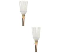 BUGUUYO 2pcs Horse Grooming Brush for Cattle Livestock Lightweight Metal Comb for Shedding Cleaning Portable Horse Hair Remover Comfortable Grip for Grooming Needs