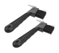 BUGUUYO 2pcs Horse Hoof with Brush Hair Comb Multipurpose Cleaning Grooming Tool for Equestrian Random Color