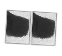 BUGUUYO 2pcs Iron Powder Box for Science Experiments Clear Magnetic Field Visualization Educational Physics Teaching Instrument for Classroom Electromagnetism Demonstrations