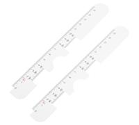 BUGUUYO 2pcs Lightweight Pupil Distance Ruler for Eyeglasses with Soft Measuring Tape, Multifunctional Pupillary Distance Meter for Optometrists and Eye Care Use