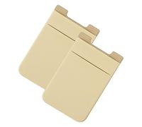 BUGUUYO 2pcs Marble Pattern Phone Wallet Card Holder Dual Slot Adhesive Credit Card Pouch Back Pocket Stick Phone Bag for Versatile Mobile Models and Lightweight Accessory