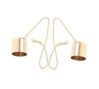 BUGUUYO 2pcs Metal Candle Snuffer Covers Small Brass Candle Extinguishers Accessory Put Out Tool for Home Use