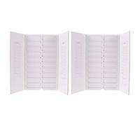 BUGUUYO 2pcs Microscope Slide Storage Tray, Slide Draining Tray, 20-Place for Teachers, Students, Families, and Science Enthusiasts