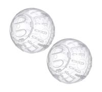 BUGUUYO 2pcs Mini Rolling Ball Toy for Hamster Guinea Pig Gerbil Small Pet Exercise Wheel Portable Design and Full-body Workout