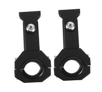 BUGUUYO 2pcs Motorcycle Light Bracket Spotlight Headlight Bracket Motorbike Tube Clamp Black Acrylic