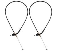 BUGUUYO 2pcs Motorcycle Throttle Cable Kit for GS500 2001-2009, Heavy Duty Engine Accelerator Line with Fitting & Ferrule, Wear-Resistant Replacement for Reliable Performance and Comfortable Riding