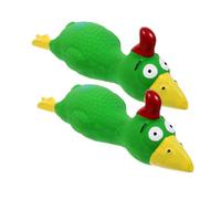 BUGUUYO 2pcs Natural Latex Dog Squeak Toys Pet Chew Toy for Small Dogs Puppy Plaything Biting Resistance Interactive Dog Toy for Mental Health