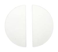 BUGUUYO 2pcs Optical Glass Lens Semi Glass Bricks for Physics Teaching Demonstrate Optical Principles for Classroom Experiments and Scientific Research