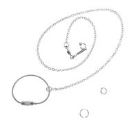 BUGUUYO 2pcs Parrot Foot Chain Stainless Steel Bird Leash for Training and Outdoor Use Pet Bird Accessory for Safe and Comfortable Flying