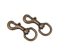 BUGUUYO 2pcs PET Collar Hooks with Swivel Joint Sturdy Alloy Traction Rope Buckle for Dogs and Cats Harness Accessories for PET Supplies