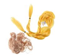 BUGUUYO 2pcs Pet Wig Cat Dog Cosplay Wig Long Twist Braids Curly Hair for Halloween Christmas Parties