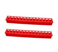 BUGUUYO 2pcs Pigeon Feeding Troughs for Pigeon Cage Spatter Food Troughs to Keep Bird Seeds Clean