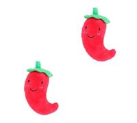 BUGUUYO 2pcs Plush Squeaky Dog Toys for Small Medium Dogs Interactive Puppy Chew Toy Cartoon Design