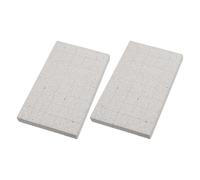 BUGUUYO 2pcs Rabbit Grinding Pad Lava Chew Mat for Guinea Pigs Rabbits Hedgehogs Safe Pet Nail Filing Foot Pad Toy