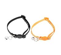 BUGUUYO 2PCS Reflective Cat Collars Bells Breakaway Safety Nylon Collars for Kittens and Cats Wear-Resistant Adjustable PET Accessories
