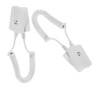 BUGUUYO 2pcs Remote Control Anti-Lost Rope Self-Adhesive Hooks Universal Coiled Security Cable Tether for TV Remote Holder No Drilling Required for Home and Office